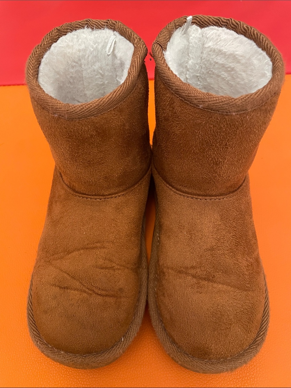 The Children's Place Brown Faux-Sherpa Lined Kids Boots